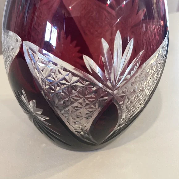 Vintage Bohemian Cut Crystal Decanter - Picture 3 of 9